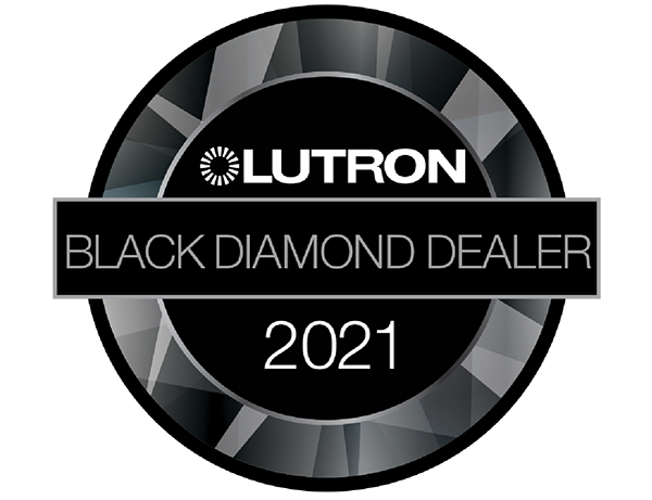 A black diamond dealer logo with the words